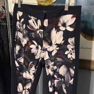Paul Smith pants. EUC. Zip pocket. Zip hem floral. Size 44
